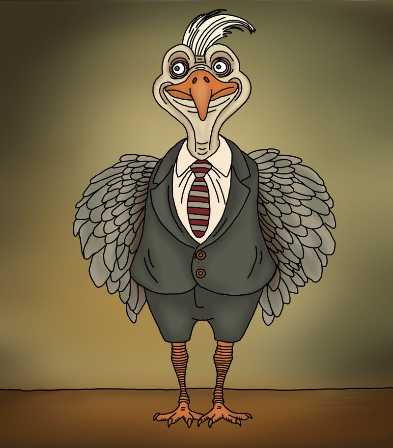 Gobblerob, hand illustrated